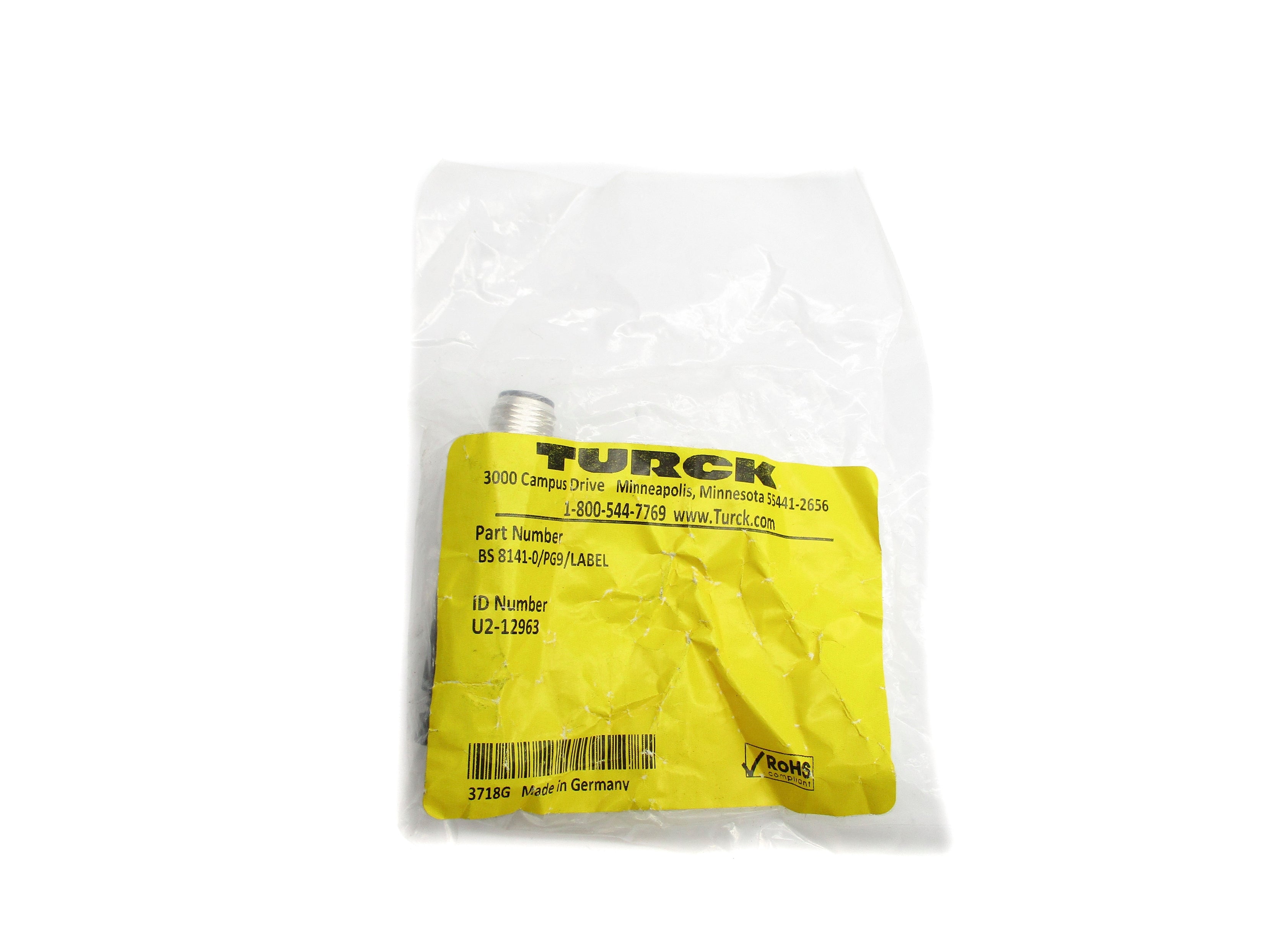 TURCK BS8141-0/PG9/LABEL NSMP