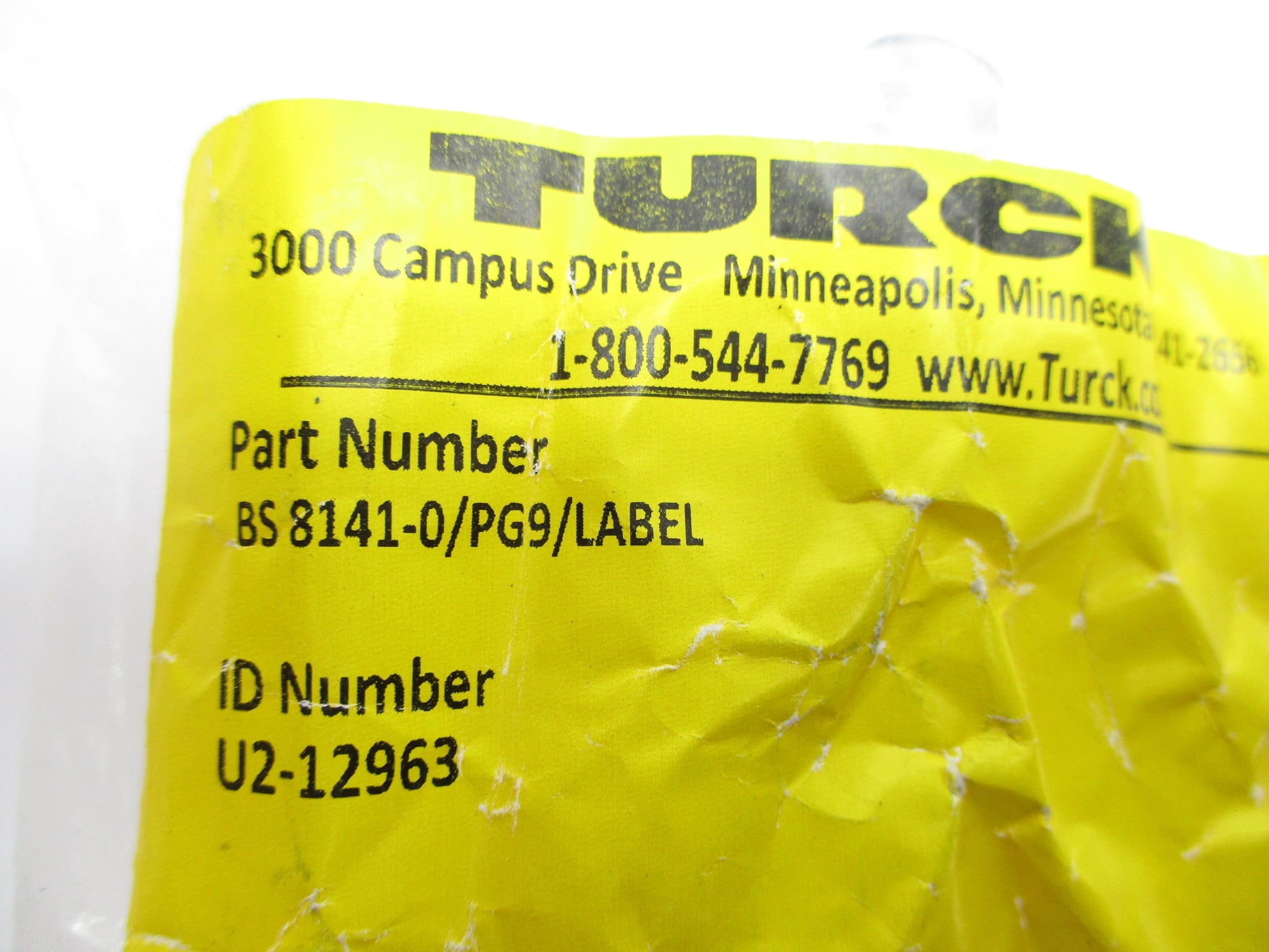 TURCK BS8141-0/PG9/LABEL NSMP