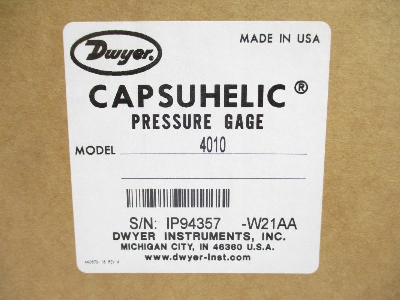 DWYER 4010 500PSI 20-200'F NSMP