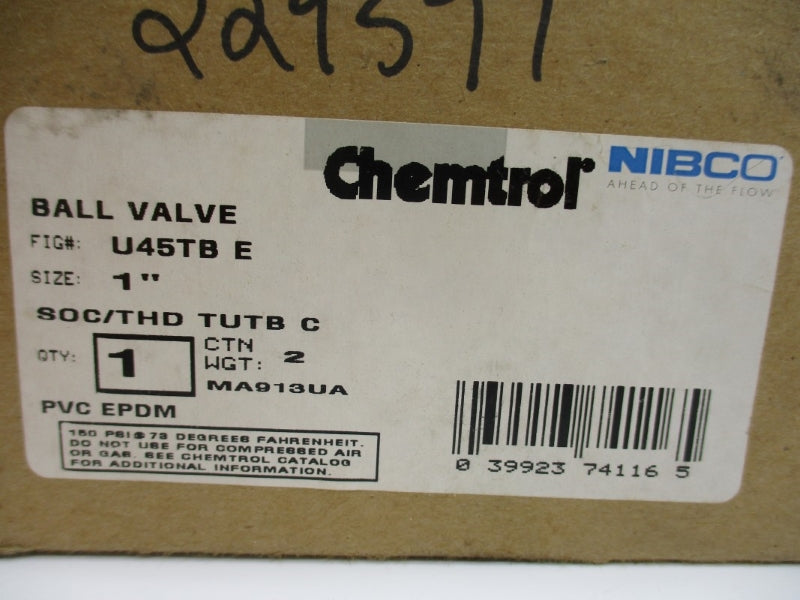 CHEMTROL U45TBE 150PSI 73'F 1" NSMP