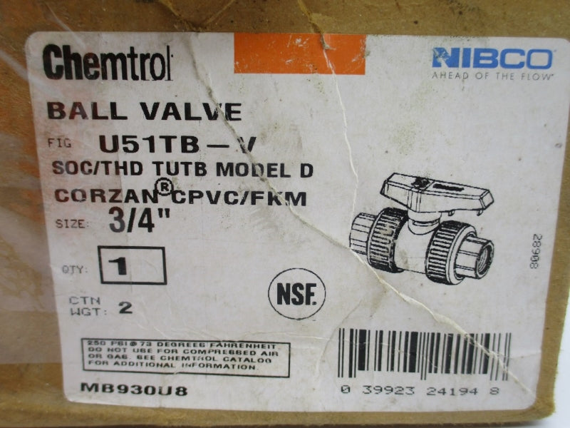 CHEMTROL U51TB-V 250PSI 73'F 3/4" NSMP
