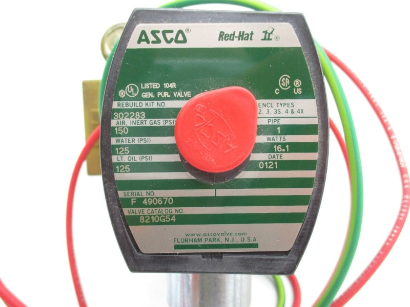 ASCO 8210G54 120V 125-150PSI 1" NSMP