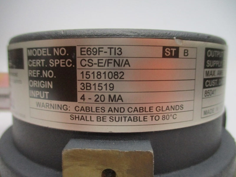 FOXBORO E69-TI3 33-38PSI 80'C NSNP