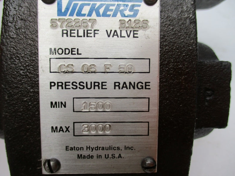 VICKERS CS06F50 572267 3000PSI NSNP