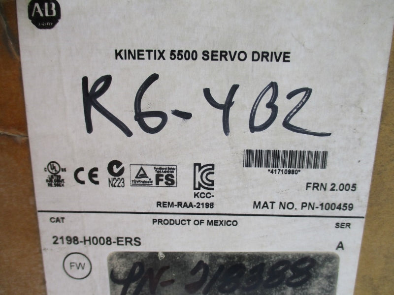 ALLEN BRADLEY 2198-H008-ERS SER. A F/W 2.005 24VDC 2.4A NSMP