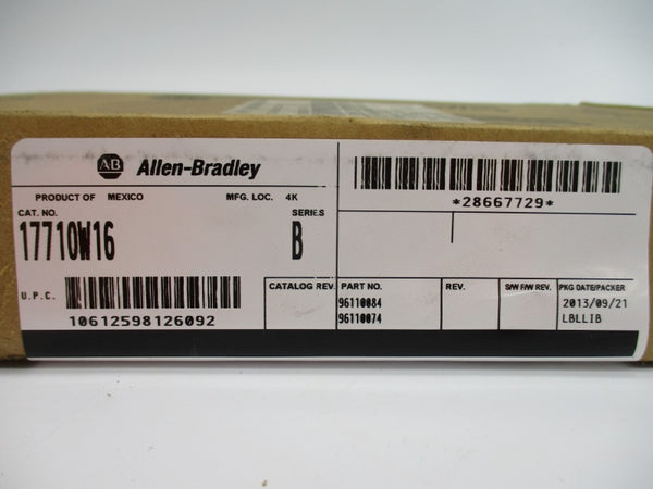 ALLEN BRADLEY 1771OW16 SER. B DATE: 2013 NSFS