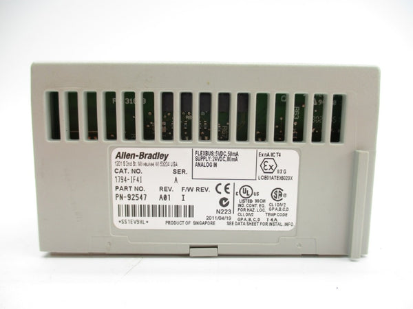 ALLEN BRADLEY 1794-IF4I SER. A F/W I 24VDC NSMP