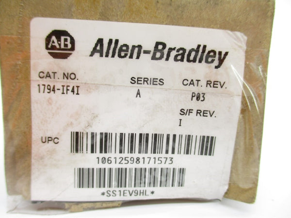 ALLEN BRADLEY 1794-IF4I SER. A F/W I 24VDC NSMP