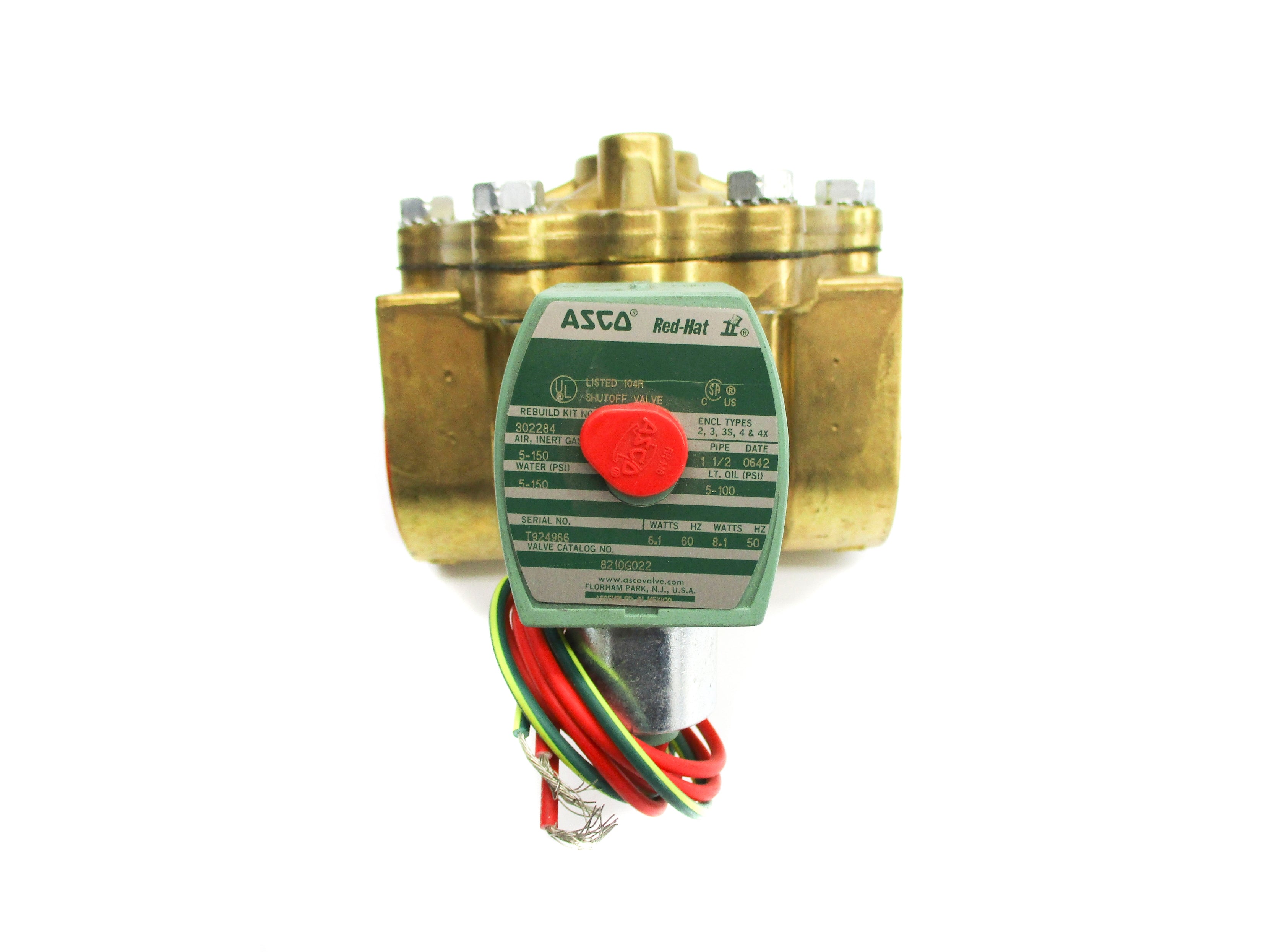 ASCO 8210G022 5-150PSI 120/60 NSNP