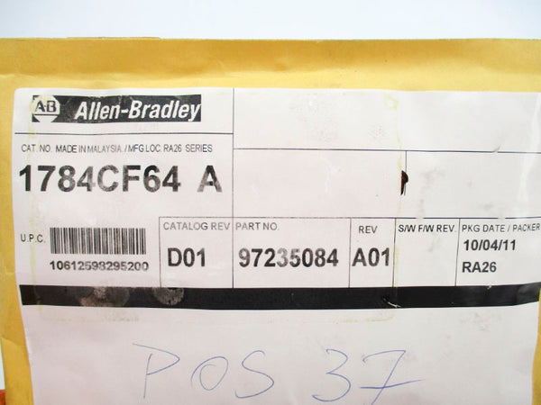 ALLEN BRADLEY 1784-CF64 SER. A NSMP