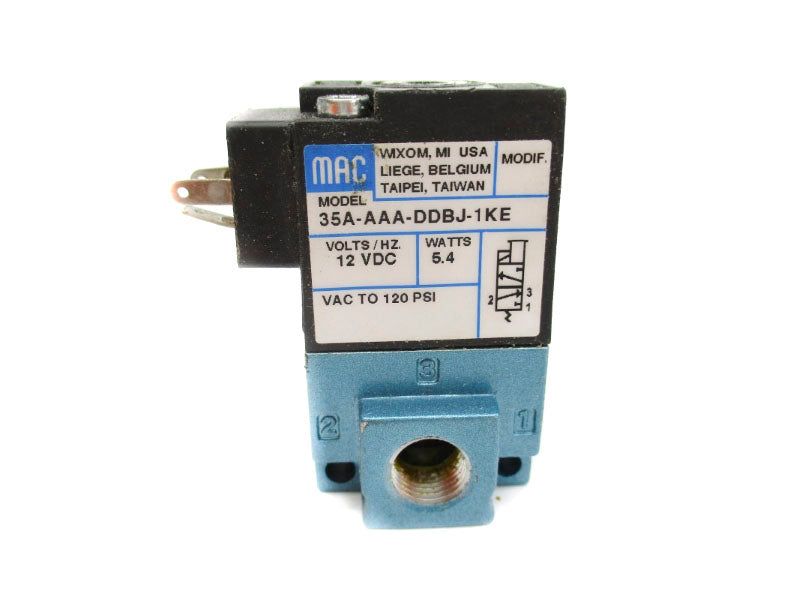 MAC 35A-AAA-DDBJ-1KE 12VDC 120PSI (AS PICTURED) NSNP