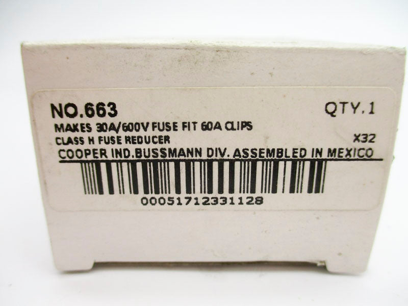 BUSSMANN 663 600V 30/60A (AS PICTURED) (WHITE) NSMP