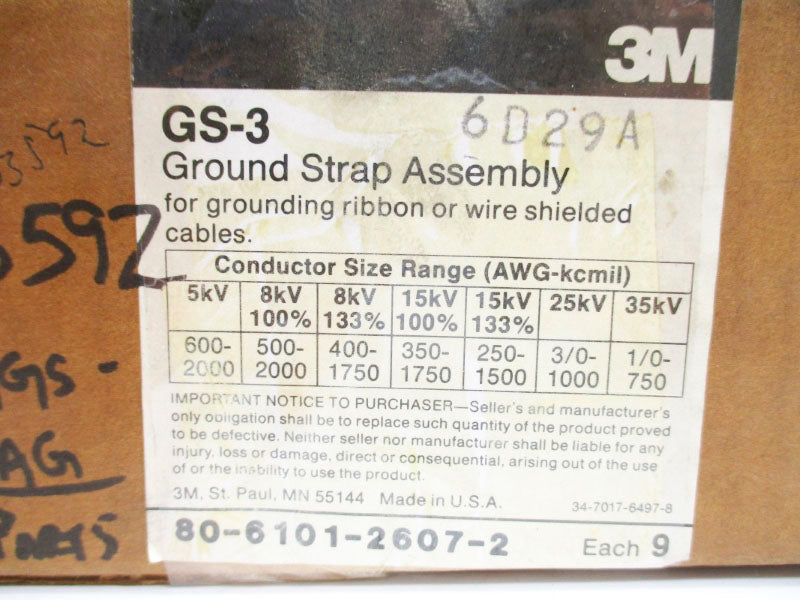 SPARE PART GS-3 (PKG OF 9) NSMP