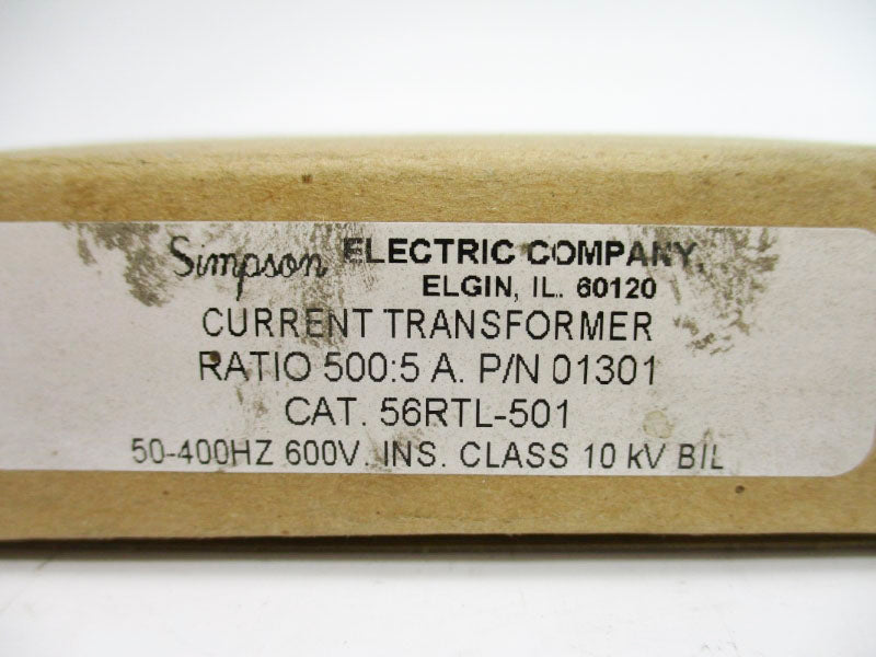 SIMPSON 01301 56RTL-501 600V NSMP
