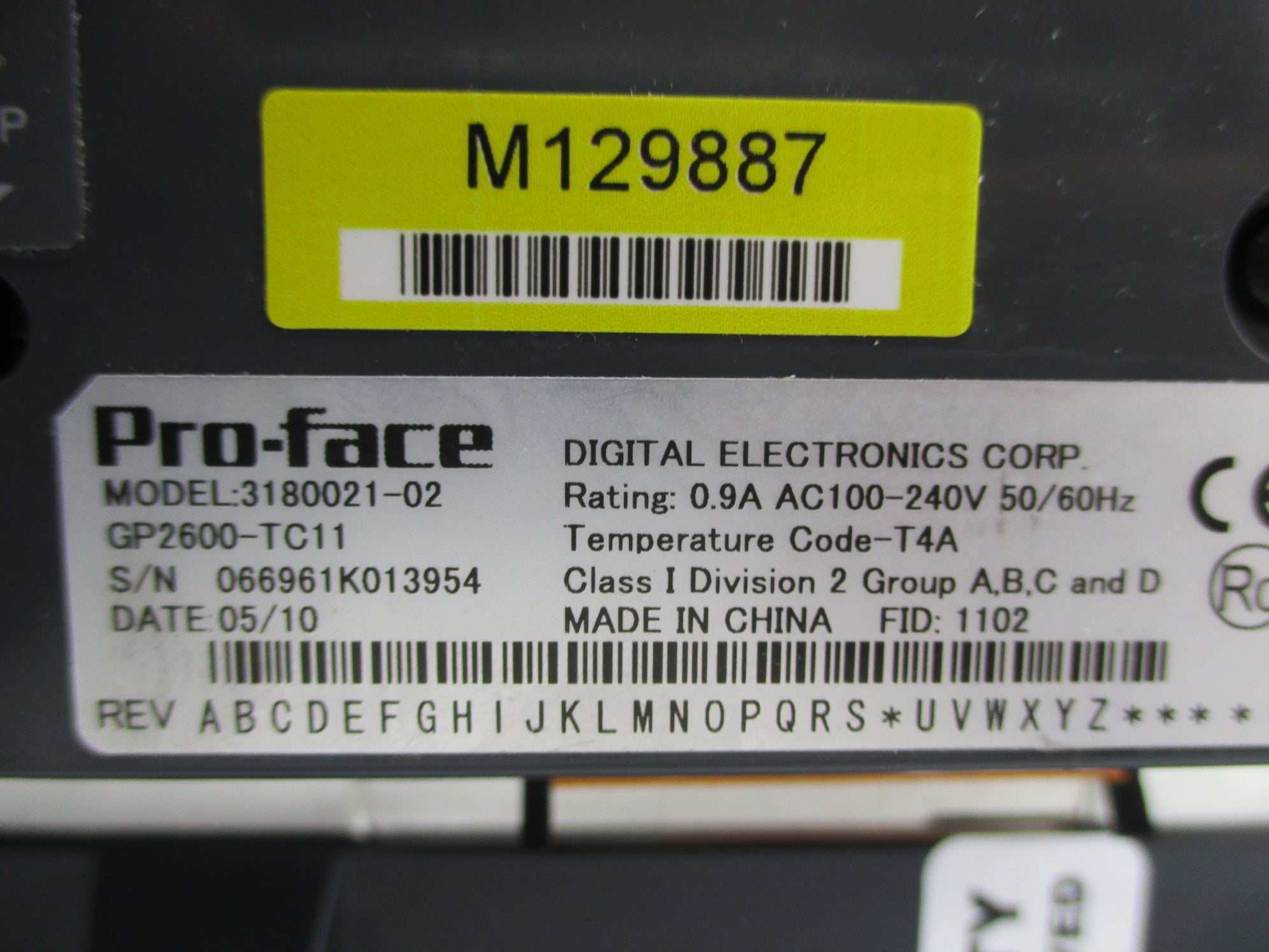 PRO-FACE GP2600-TC11 3180021-02 NSNP