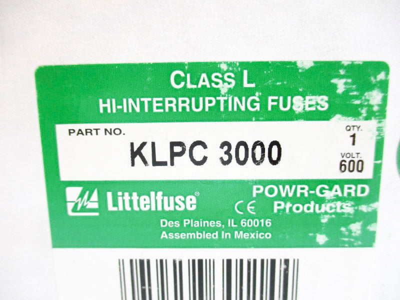 LITTELFUSE KLPC3000 600VAC 3000A (WH/GR) NSMP