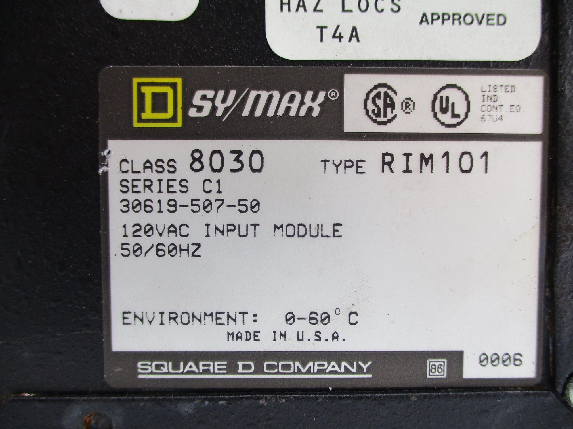 SQUARE D 8030RIM101 SER. C1 NSNP