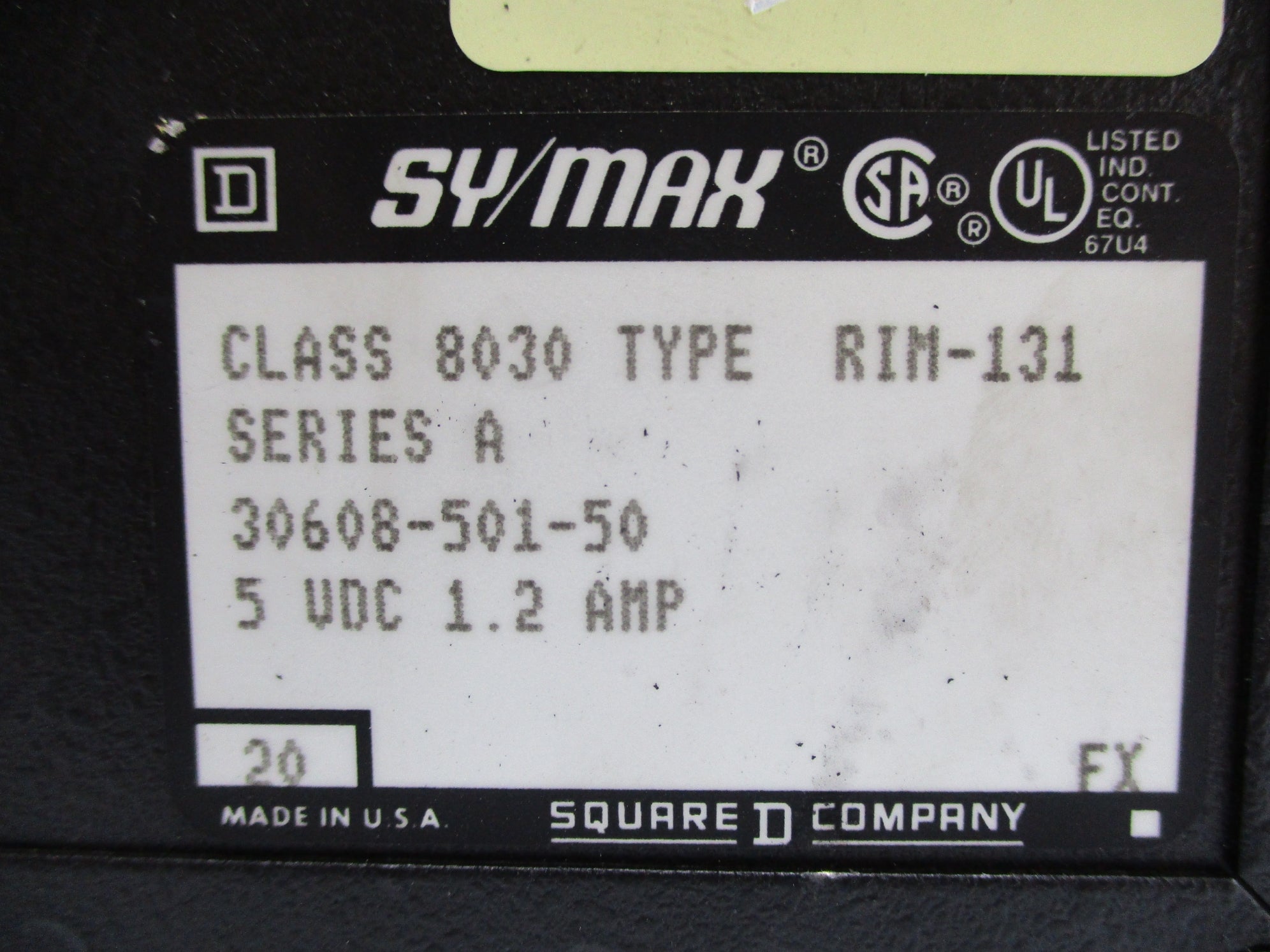 SQUARE D 8030RIM131 SER. A UNMP