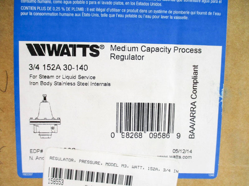 WATTS 152A 30-140 3/4" NSMP