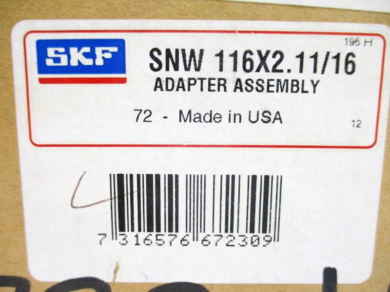 SKF SNW116X2.11/16 NSMP