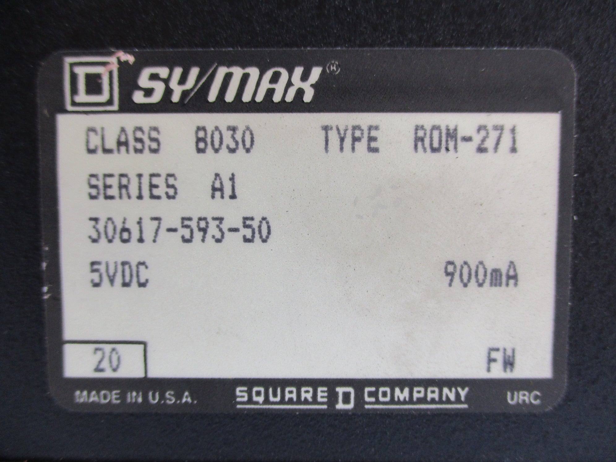 SQUARE D 8030ROM271 SER. A1 UNMP
