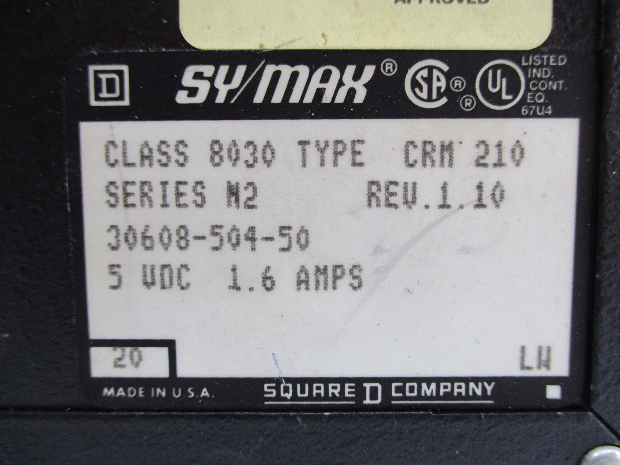 SQUARE D 8030CRM210 SER. N2 UNMP