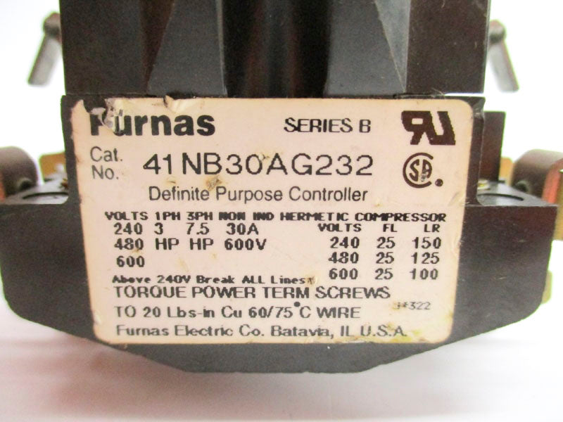 FURNAS 41NB30AG232 SER. B 240VAC 30A UNMP