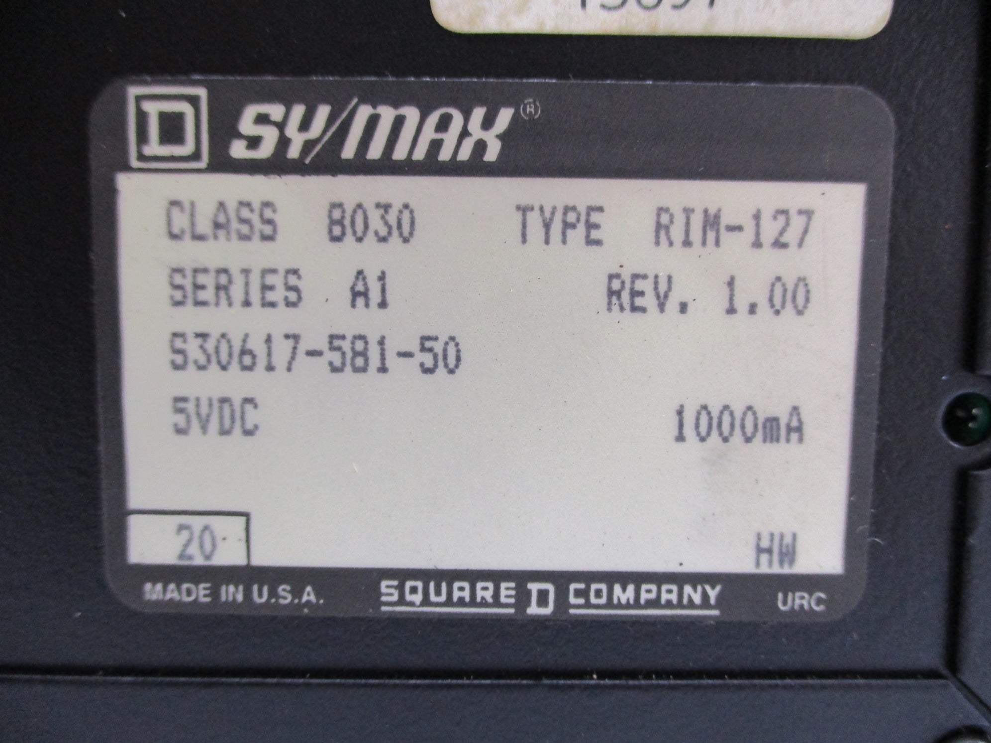 SQUARE D 8030RIM127 SER. A1 UNMP
