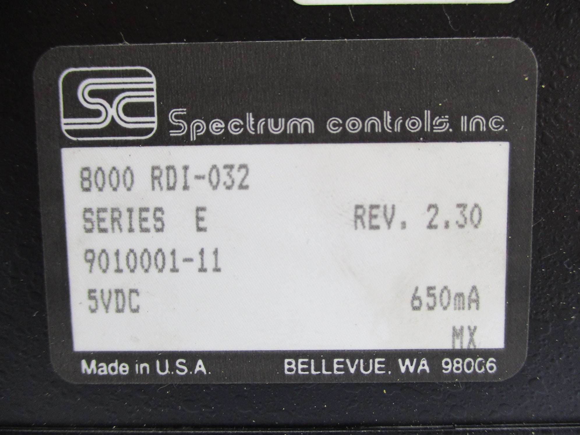 SPECTRUM CONTROLS 8000RDI032 SER. E UNMP