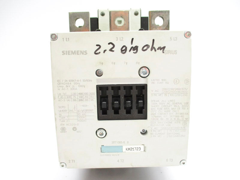 SIEMENS 3RT1064-6NB36 1000V 330A UNMP