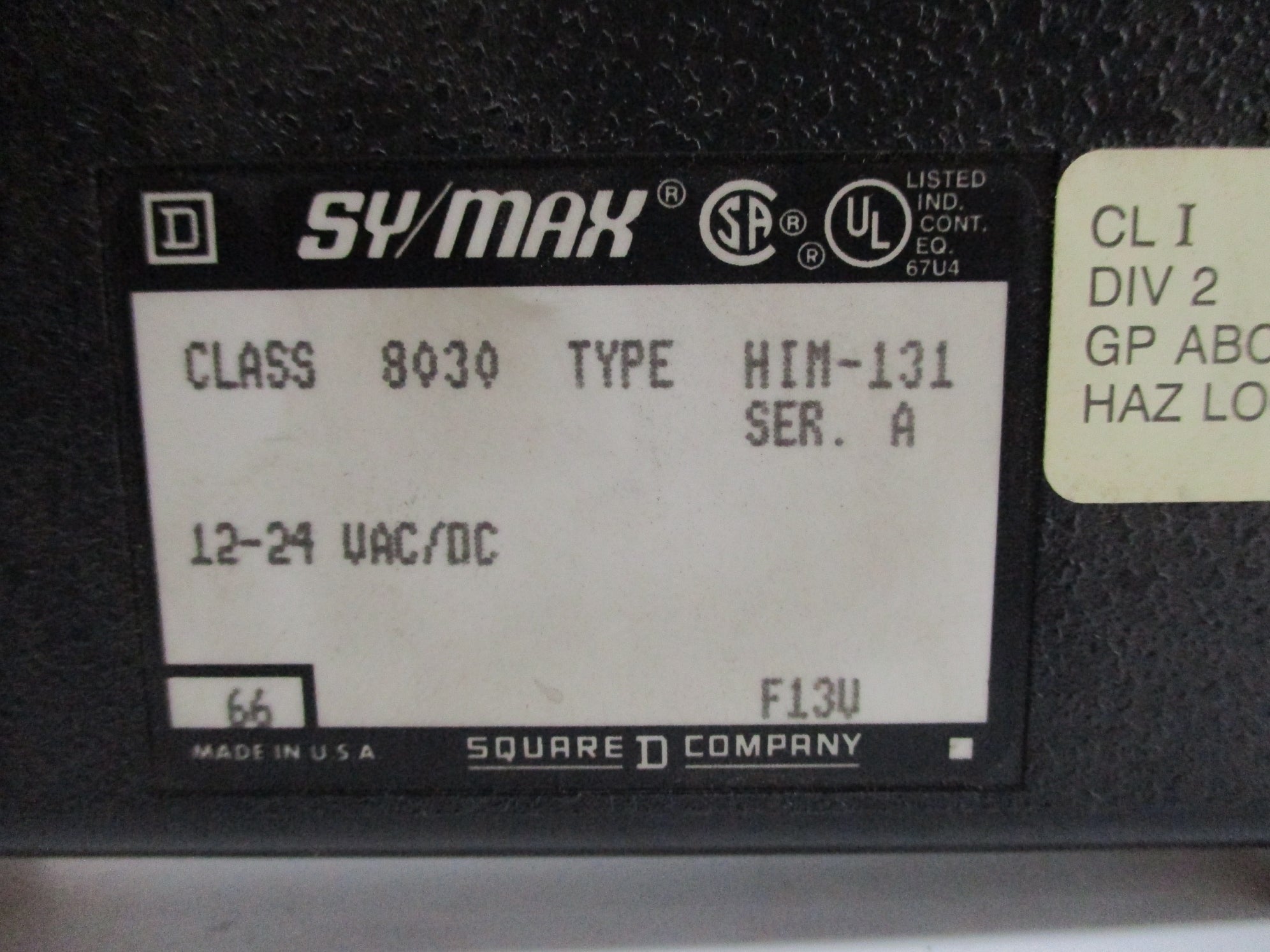 SQUARE D 8030HIM131 SER. A UNMP