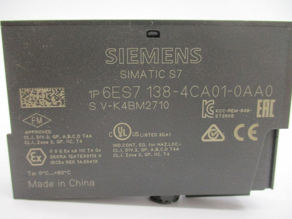 SIEMENS 6ES7138-4CA01-0AA0 24VDC NSNP