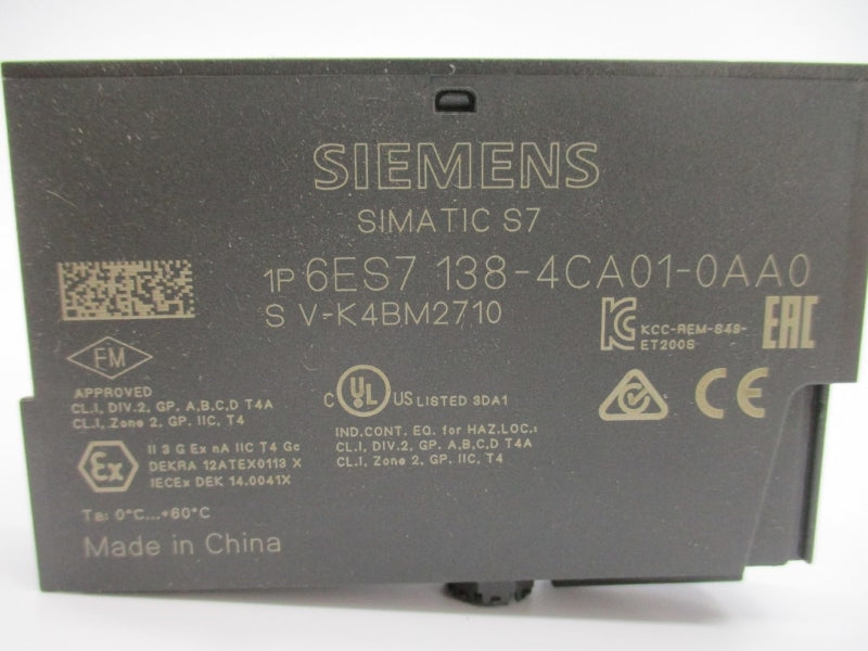 SIEMENS 6ES7138-4CA01-0AA0 24VDC NSNP