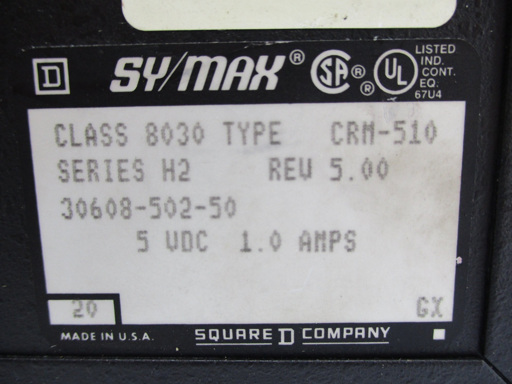 SQUARE D 8030CRM510 SER. H2 UNMP