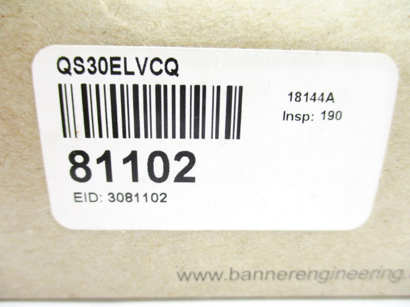 BANNER ENGINEERING QS30ELVCQ 81102 10-30VDC NSMP