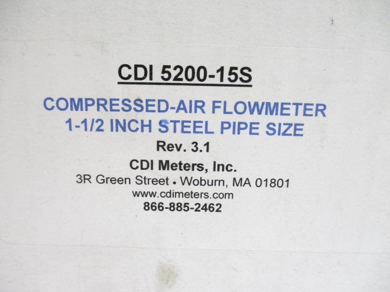 CDI METERS 5200-15S 24VDC 1-1/2" NSMP