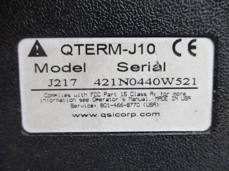 VIDEOJET QTERM-J10 J217 UNMP