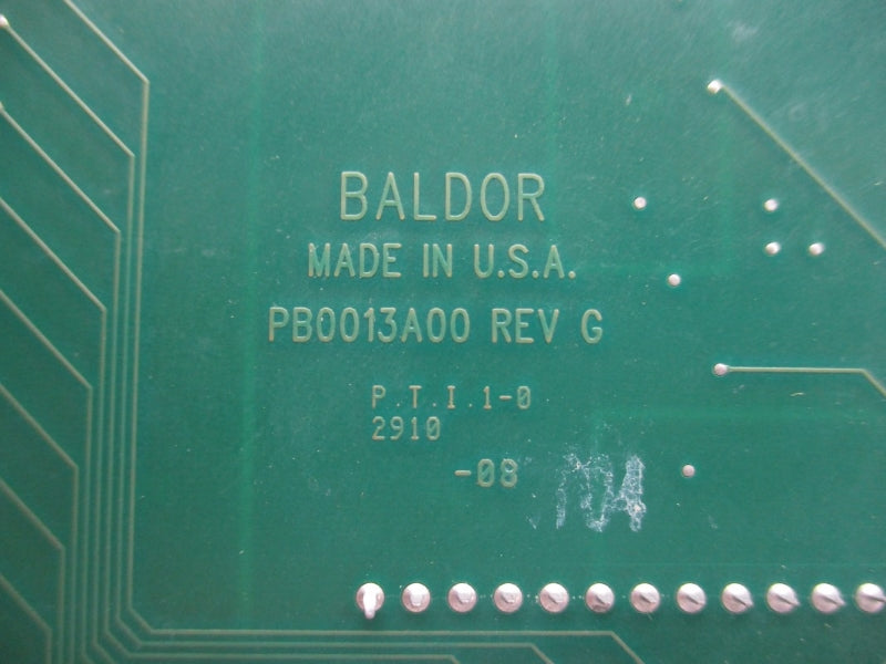 BALDOR EB0061A0 PB0013A00 REV. G NSNP
