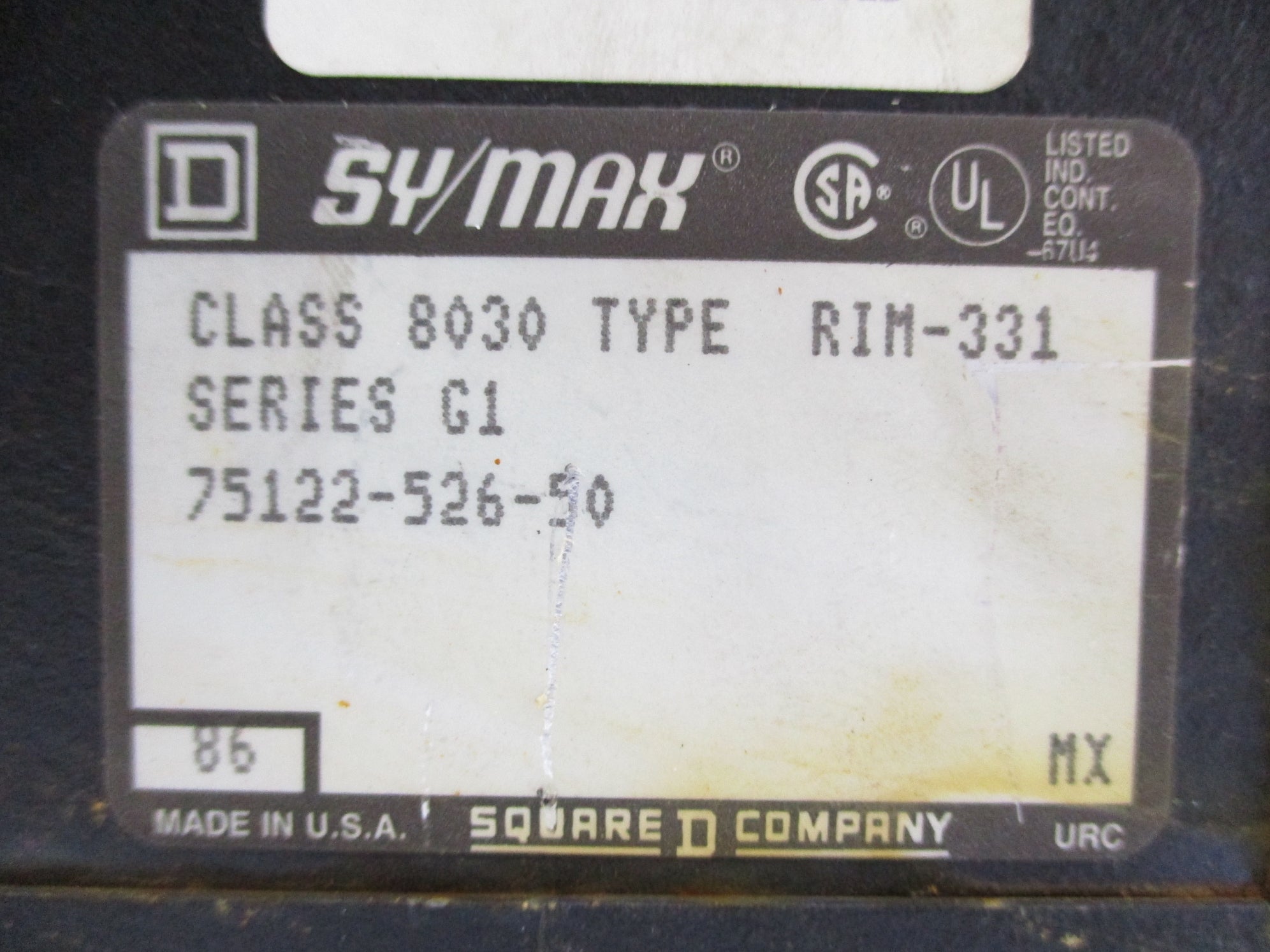 SQUARE D 8030RIM331 SER. G1 UNMP