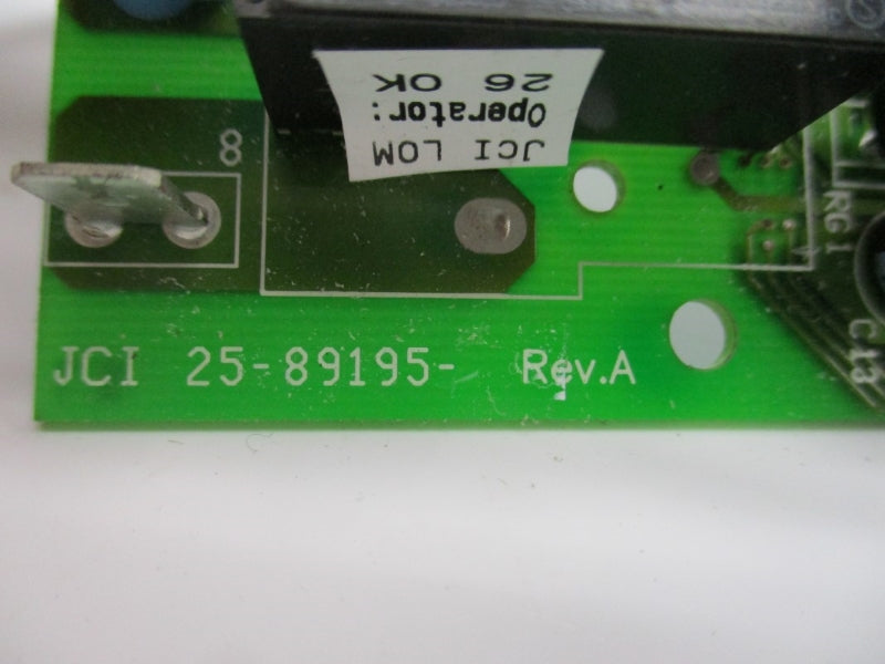 JOHNSON CONTROLS 25-89195 REV. A UNMP