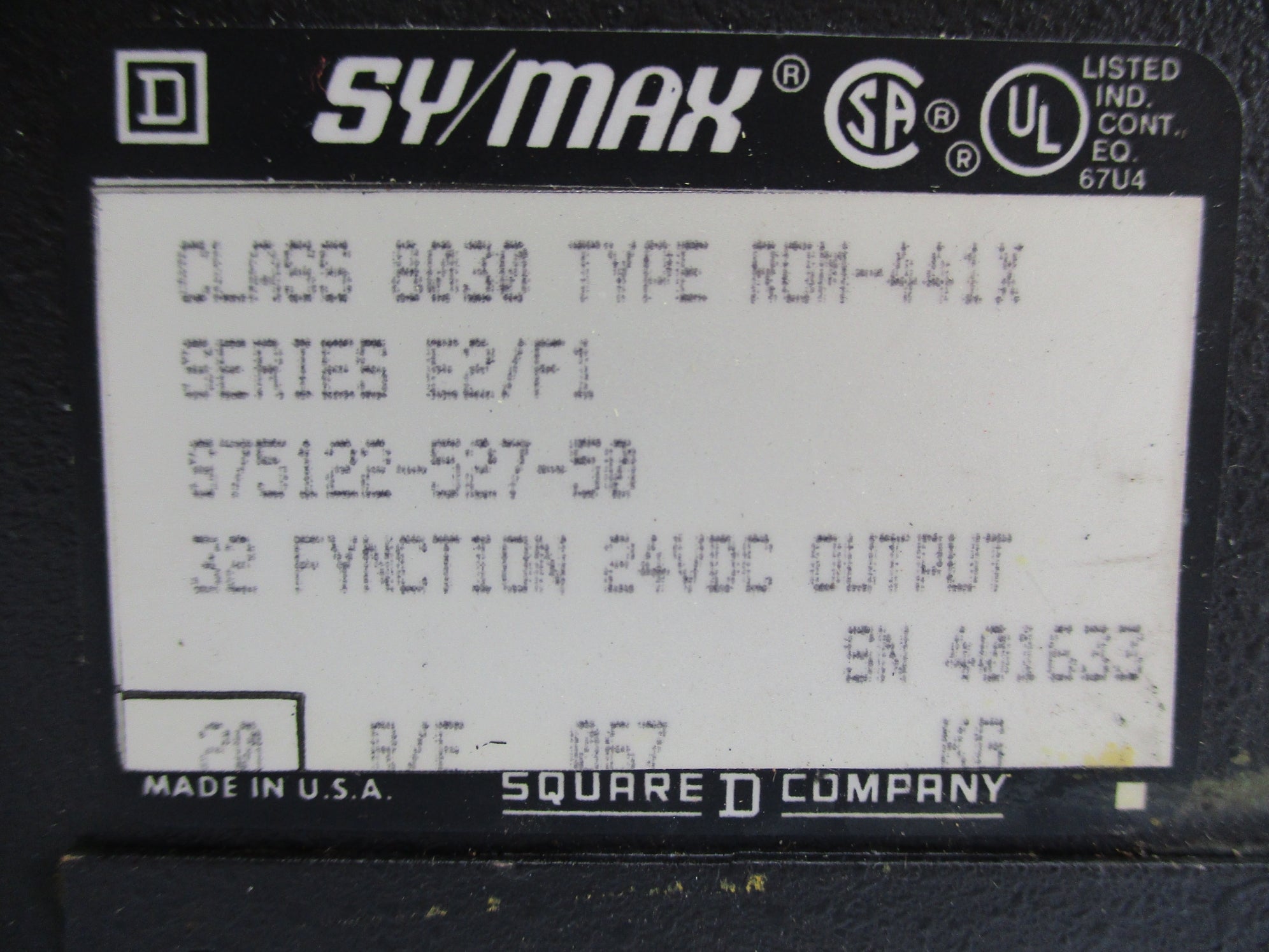 SQUARE D 8030ROM441X SER. E2/F1 UNMP