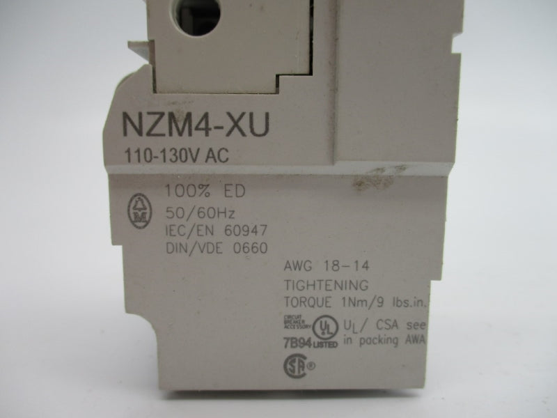 KLOCKER MOELLER NZM4-XU 110-130VAC NSNP