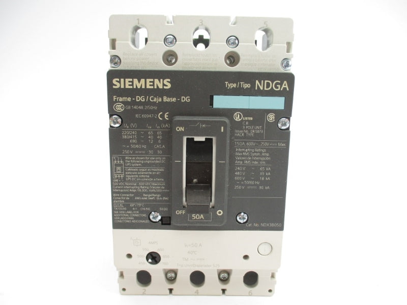 SIEMENS NDX3B050 480V 50A NSMP