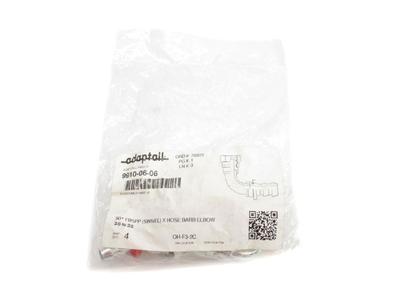 ADAPTALL 9910-06-06 3/8" (PKG OF 4) NSMP
