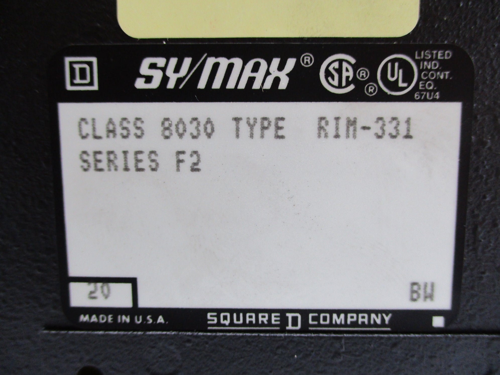 SQUARE D 8030RIM331 SER. F2 NSNP