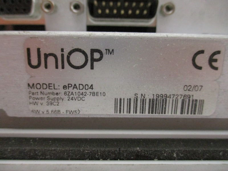UNIOP EPAD04 6ZA1042-7BE10 24VDC UNMP