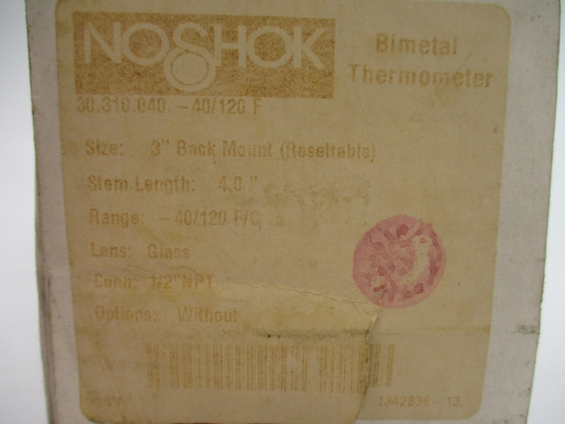 NOSHOK 30.310.040 -40'/120'F 3" NSMP