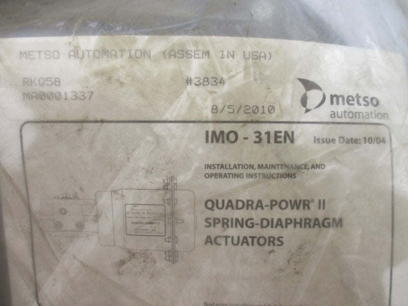 METSO AUTOMATION IMO-31EN NSMP