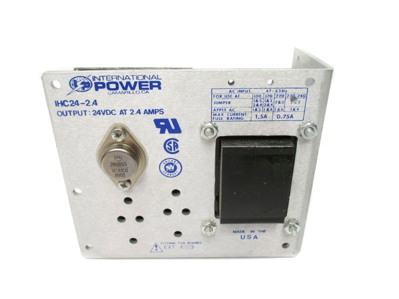 INTERNATIONAL POWER IHC24-2.4 24VDC 2.4A NSNP
