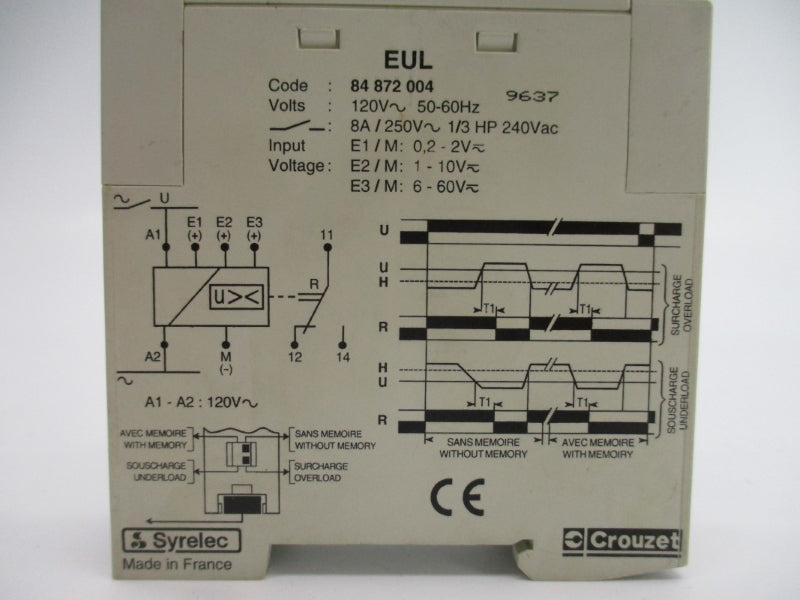 CROUZET 84872004 120V 8A UNMP